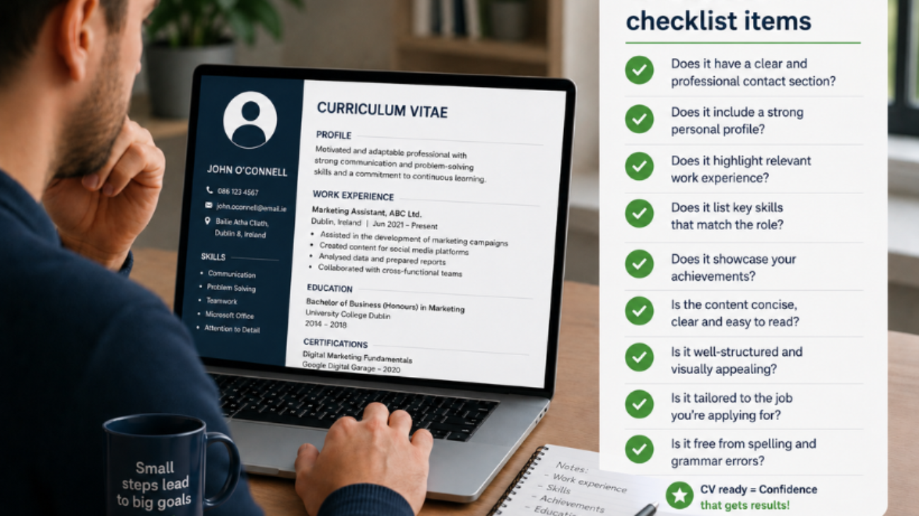 ATS friendly CV writing service online checklist review