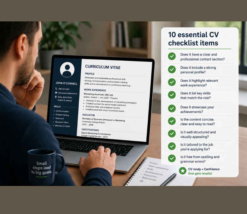 ATS friendly CV writing service online checklist review